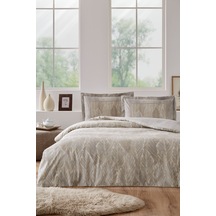 Özdilek Folha De Ouro Tek Kişilik Nevresim Takımı Bej