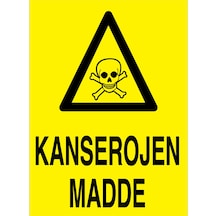 Kansorojen Madde Uyarı Tabelası - 35x50 Alüminyum Kompozit Panel - Tm23