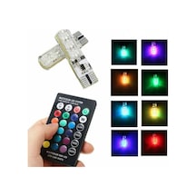 Uzaktan Kumandalı 18 Led Renk Değiştiren T10 Çakarlı Park Ampulu N11.1331
