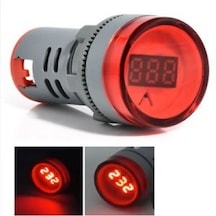 Kırmızı Pano Tipi Voltmetre Sinyal Lambası Ac 220v 60v-500v Ölçüm