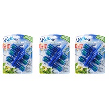 Wellnax Klozet Blok Okaliptus Ferahlığı 3'lü Mavi Paket x3