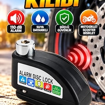 Alarm Disk Kilidi 110 Db Motosiklet Scooter Bisiklet Güvenlik Kilidi 03289694