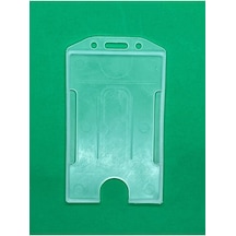 Stormistoretr Yaka Kartı Kılıfı Dikey Kart Koruyucu Şeffaf Yaka Kartlığı