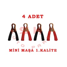 Skauto Mini Akü Takviye Pensesi Maşası 2 Kırmızı 2 Siyah 4'Lü