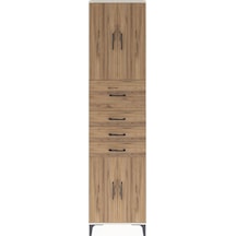 Arges Dolap 3 Raflı 4 Çekmeceli 4 Kapaklı 60x30x243 Aytaşı-çam Aytaşı