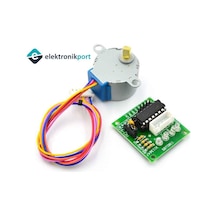 Elektronikport-28Byj-48 Redüktörlü Step Motor Ve Uln2003A Step Motor Sürücü Kart