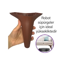 Zelve 6'lı Set Mobilya Ünite Çekyat Koltuk Kanepe Ayarlı M8 Destek Ayağı 15 Cm Ceviz Renk Baza Ayak