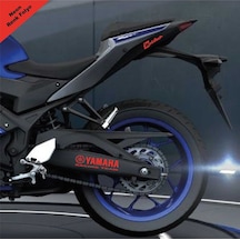 Yamaha Racıng Team Yazılı Neon Kırmızı Arka Maşa Sticker Etiket M