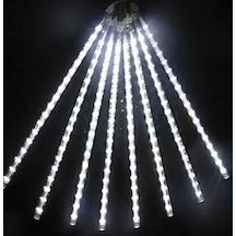 3.2m Meteor Led Beyaz Işık 10 Parça Siyah