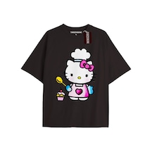 Adrift Şef Pembe Önlük Hello Kitty Siyah