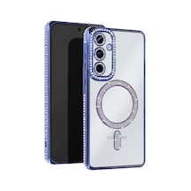 Newface - 612 - Samsung Galaxy Uyumlu A26 Joke Simli Magneticsafe Kılıf - Kmrsfres - - Mavi