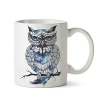 Baykuş Owl 2 Baskılı Kupa Bardak Beyaz