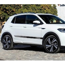 Volkswagen T-Cross Yan Kapı Sticker Etiket Modeli
