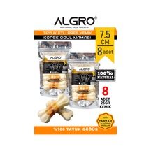 Algro Tavuk Etli Doğal Ödül Kemiği 7.5 CM 25 G 2 x 4'lü