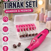 Elektrikli Protez Tırnak Manikür Ve Pedikür Cihazı 99000 Rpm Ayarlı Profesyonel Tırnak Matkap Seti