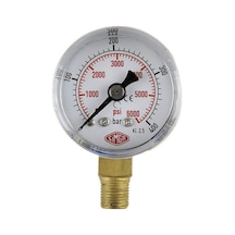 Simga 0-10 Bar Çap Ø40 MM ALTtan Bağlantılı Kuru Tip Manometre