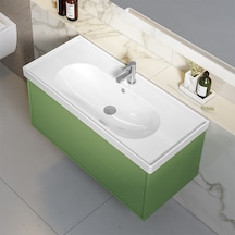 Cerastyle Turkuaz Arya Etajer Uyumlu Lavabo 80 x 45 CM