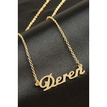 Deren - 600 - İsimli - Csmo-tex - Kolye -sarı altın