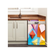 Sualtı Mercan Resifi Bulaşık Makinesi Kaplama Sticker Kendinden Yapışkanlı Folyo 75x75 Cm