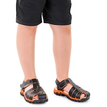 Kiko Kids Erkek Çocuk Sandalet Arz 2356 Siyah