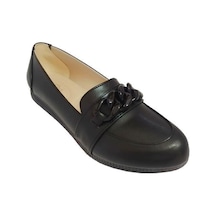 Sdf 601-24 Deri Fashion Anatomik Kadın Babet Sıyah