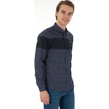 U.s. Polo Assn. Erkek Lacivert Gömlek Desenli 50291251-vr033 Lacivert
