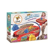 Lino Kinetik Kum Seti Kale Temalı 350gr Kum + Tepsi + 4 Kalıp Ln-551 Çok  Renkli