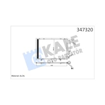 Kale 347320 Klima Radyatörü Kondanser - Ford Tourneo Courier 2014- 1.5 Tdci Dizel Manuel Şanz. 1834039 - Et7119710ba
