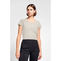 Lescon Kadın Antrenman Kısa Kol T-shirt 25b-2056 Beyaz