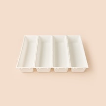 Ordina Çekmece İçi Kaşıklık Düzenleyici - Açık Gri - 28,5x9,5 Cm Çok Renkli
