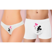 Bk Gift Özel Tasarım Eğlenceli Brezilya Stili Krem Külot Ve Beyaz Erkek Boxer Set, Yıl Dönümü/ Doğum Günü / Sevgililer Günü Hediyesi, Esprili Hediye-3