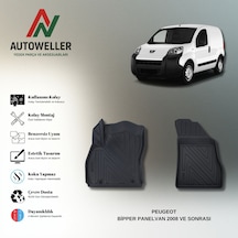 Peugeot Bipper 2008 Sonrası Uyumlu Havuzlu Oto Paspas Panelvan
