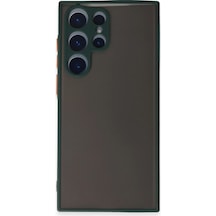 Samsung Galaxy S22 Ultra Kılıf Montreal Silikon Kapak - Yeşil Çok Renkli