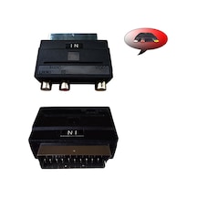 Scart Erkek-Rca Dişi Ara Mini Adaptör