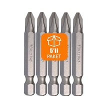 Yıldız Bits Vida Sıkma Uç 50mm 5 Adet Ph2