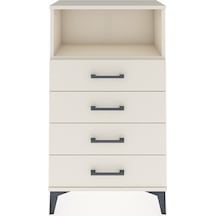Arges Komodin Tek Raflı 4 Çekmeceli 60x30x106 Aytaşı-aytaşı Aytaşı
