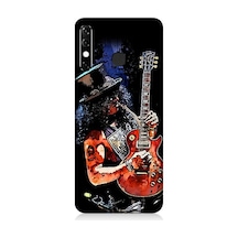 İnfinix Hot 8 Uyumlu Slash Gitarist Desenli Silikon Kılıf