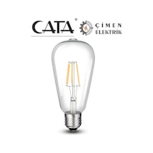 Cata Ct 4353 8w Rustik Led Ampul 6400k Beyaz Işık E27 Duy Çok Renkli