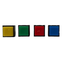 Ic-204c Yaylı Kare Plastik Buton 12x12mm Pbs-18b Mavi