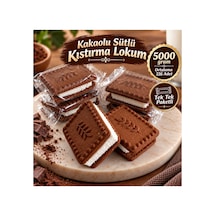 Kakaolu Bisküvili Ve Sütlü Lokumlu Kıstırma Lokum 5000 Gr