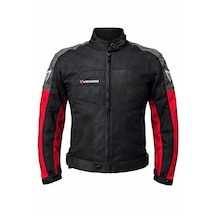 Venom Dynamic 4 Mevsim Ce Korumalı Kırmızı - Gri Motorcu Montu Bir Beden Büyük Alınız