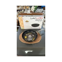 Safinox 26 Cm Titanyum Metal Tek Kulplu Tava Siyah - 673283731 Siyah