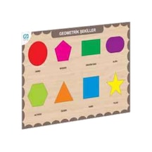 Ahşap Geometrik Şekiller Eğitici Set