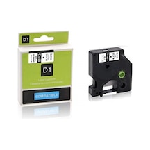 Dymo D1 Serisi Beyaz Etikete Siyah 53713 24Mmx7M