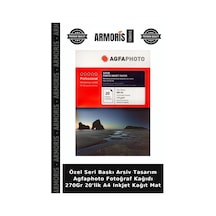 Özel Seri Baskı Arsiv Tasarım Agfaphoto Fotoğraf Kağıdı 270gr 20'lik A4 Inkjet Kağıt Mat
