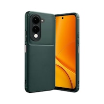 Vivo Y29s Uyumlu Auto Focus Karbon Kapak - Koyu Yeşil