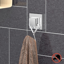 Teknotel Easyfıx Yapıskanlı Tekli Askı Krom Ef237 Krom