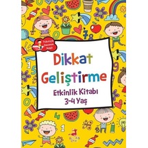 Dikkat Geliştirme Etkinlik Kitabı 3 - 4 Yaş- Olimpos Çocuk