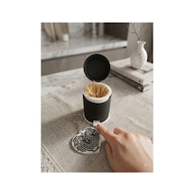 Çöp Kutusu Görünümlü Kürdanlık 2 Adet Siyah - 913426136