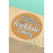 Teşekkür Ederiz Hardal Kargo Sticker 3x3cm St2158 Çok Renkli
